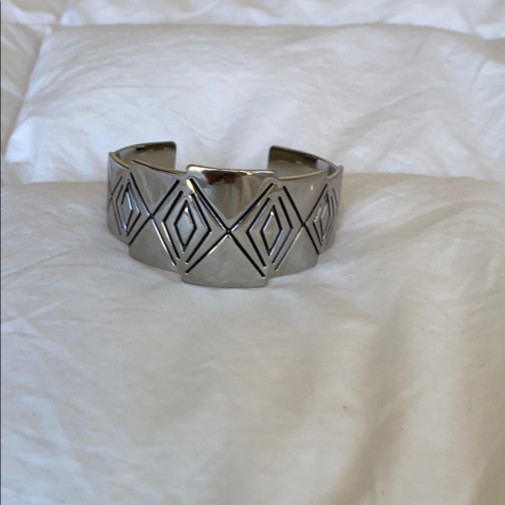 Express Silver Cuff Bracelet